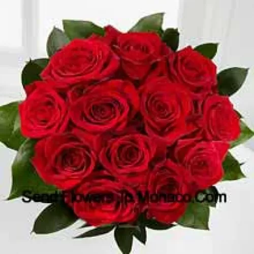 Bouquet de 11 roses rouges